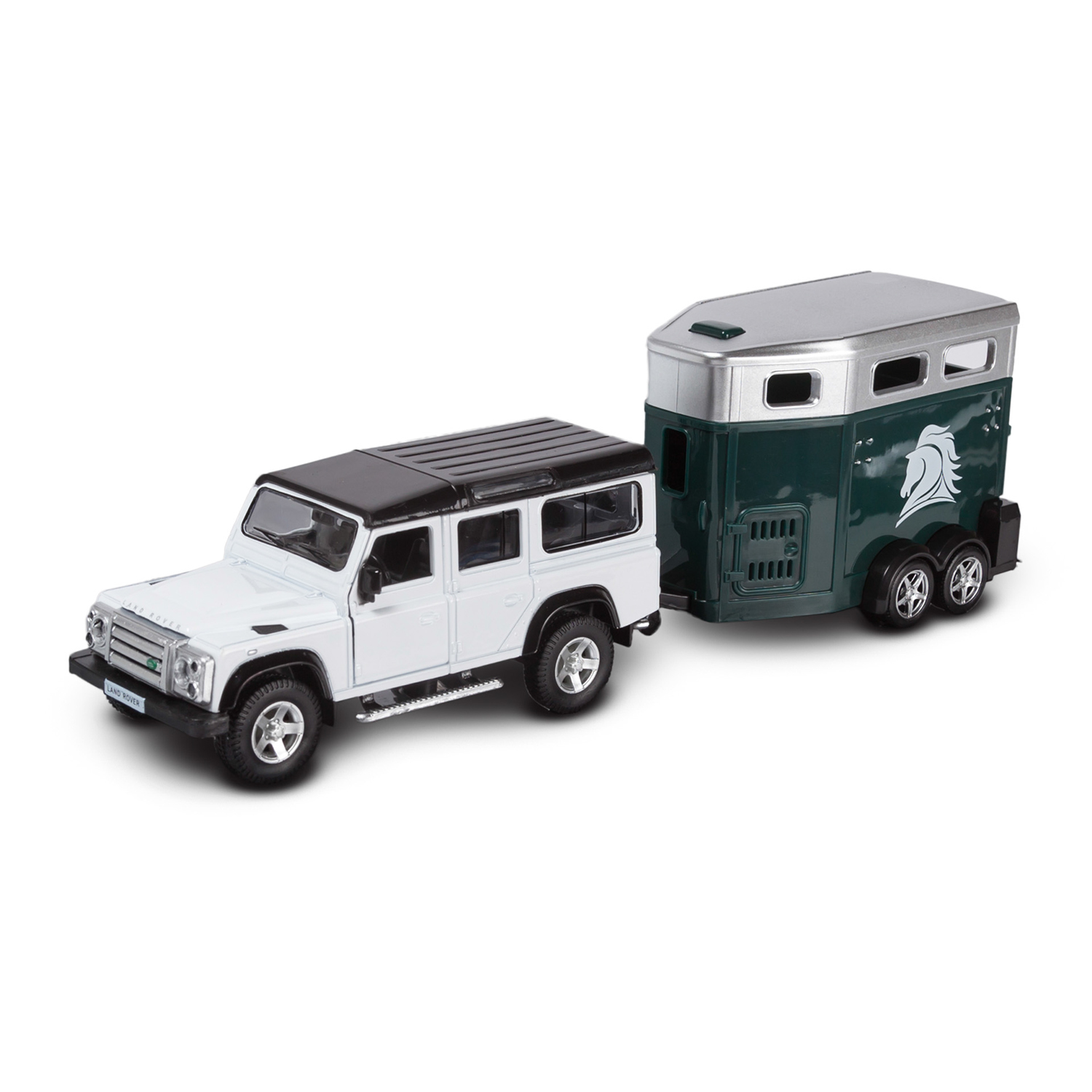 Автомобиль Mobicaro Land Rover Defender с вагончиком 1:32 544006-2TG(A) - фото 1