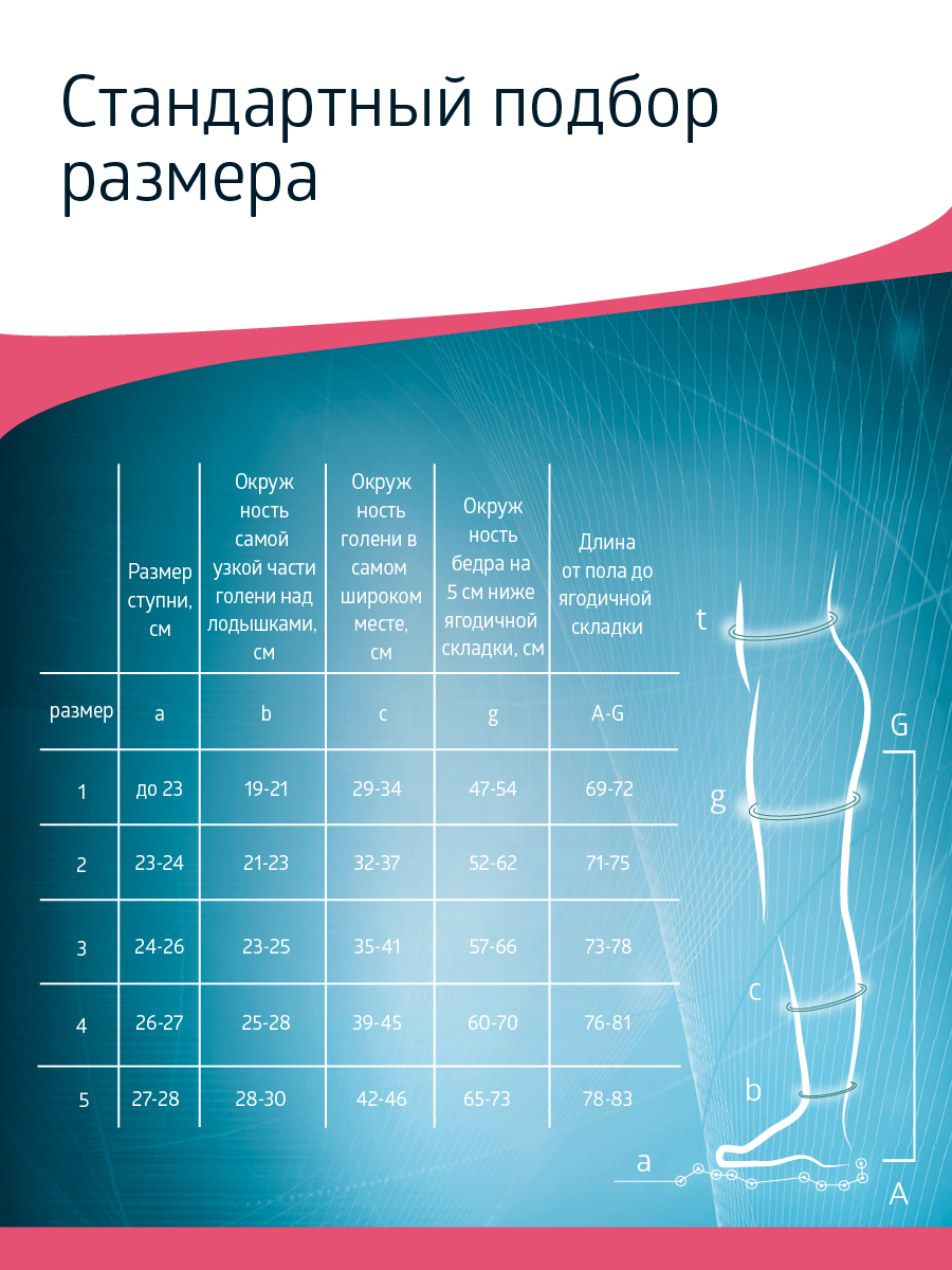 Чулки B.Well JW-216 размер 4 White антиэмболические госпитальные 1 класс гипоаллергенные - фото 14