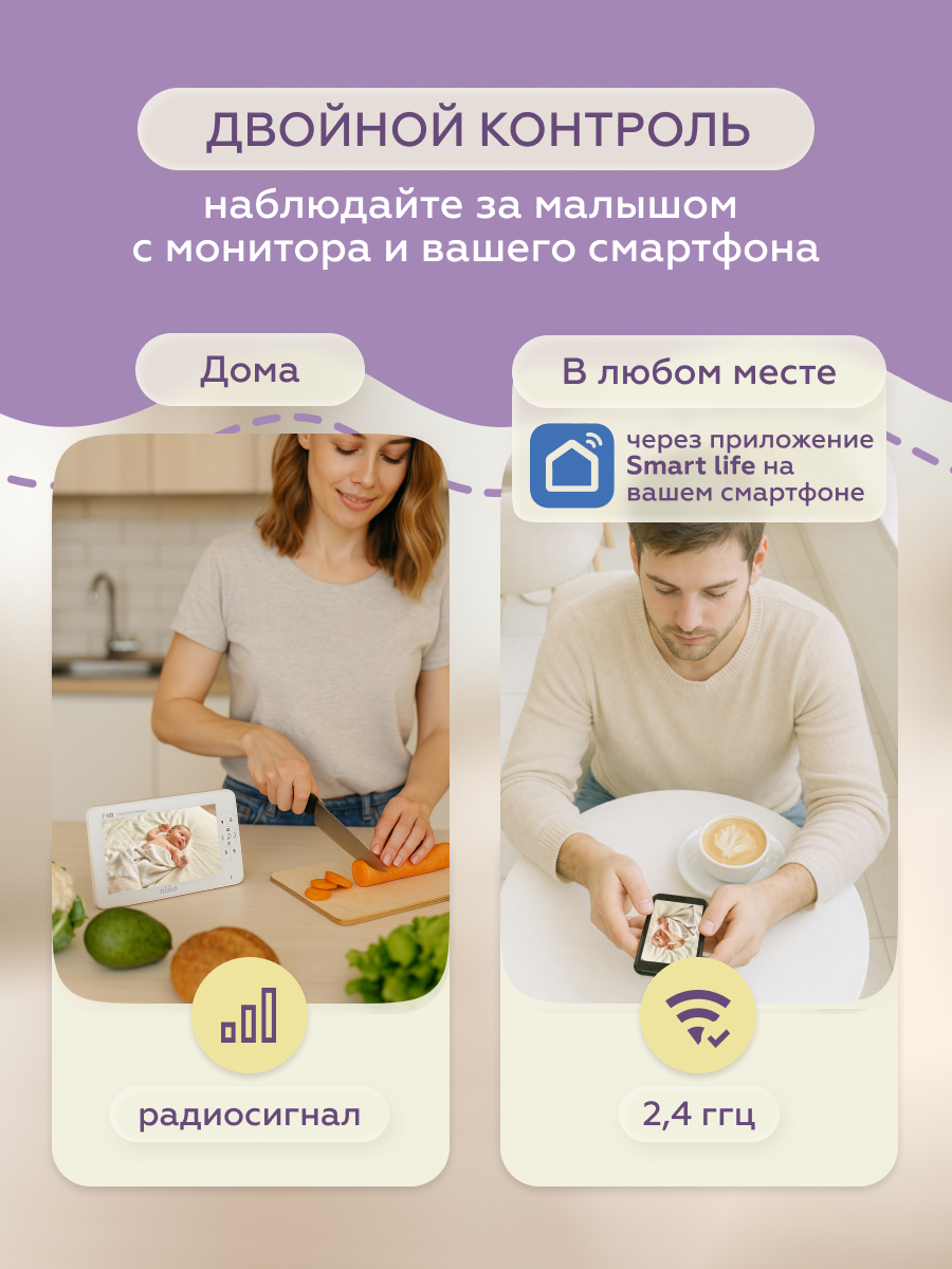 Видеоняня nino SM70WF - фото 2