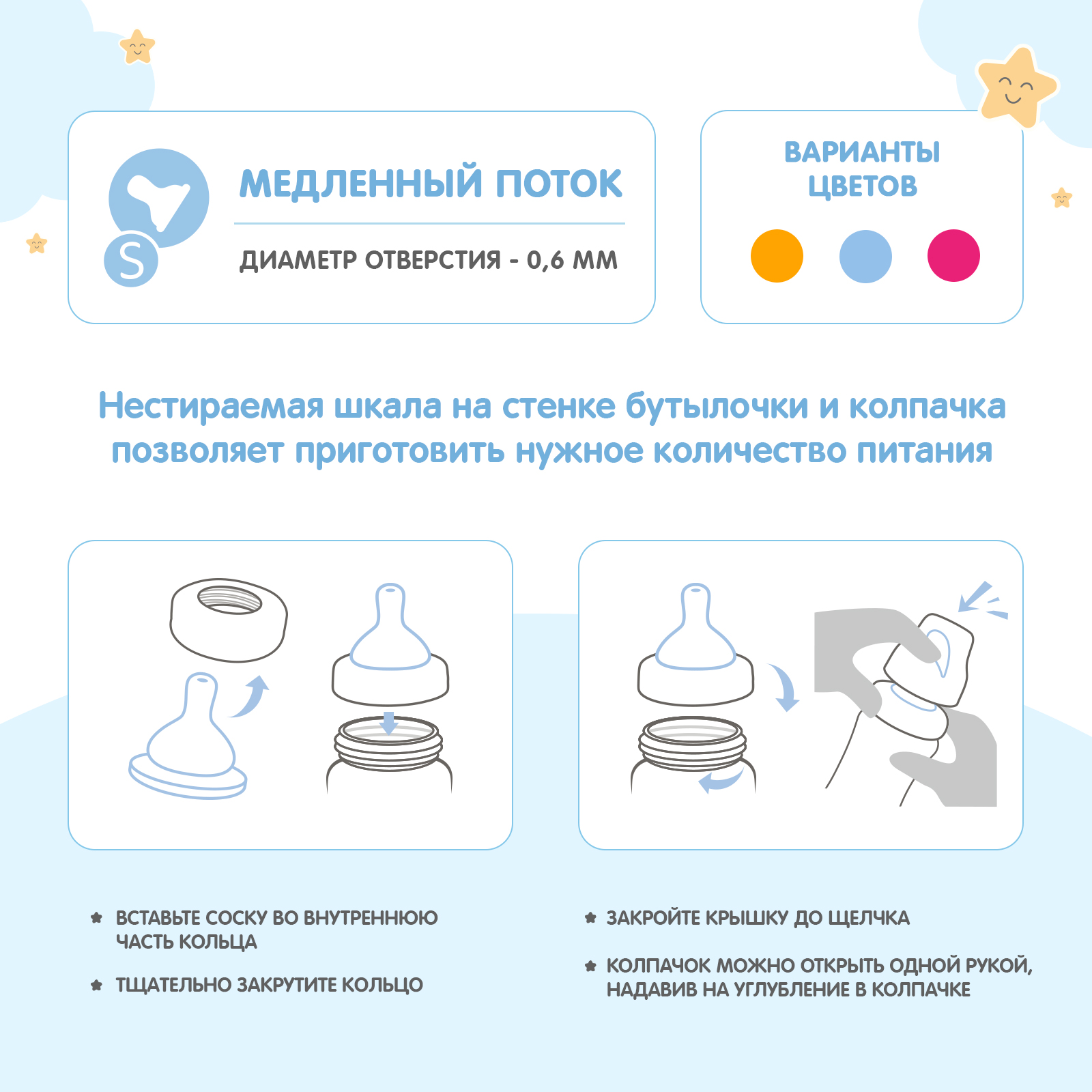 Бутылочка Мамина радость Classic+ 270 мл - фото 5