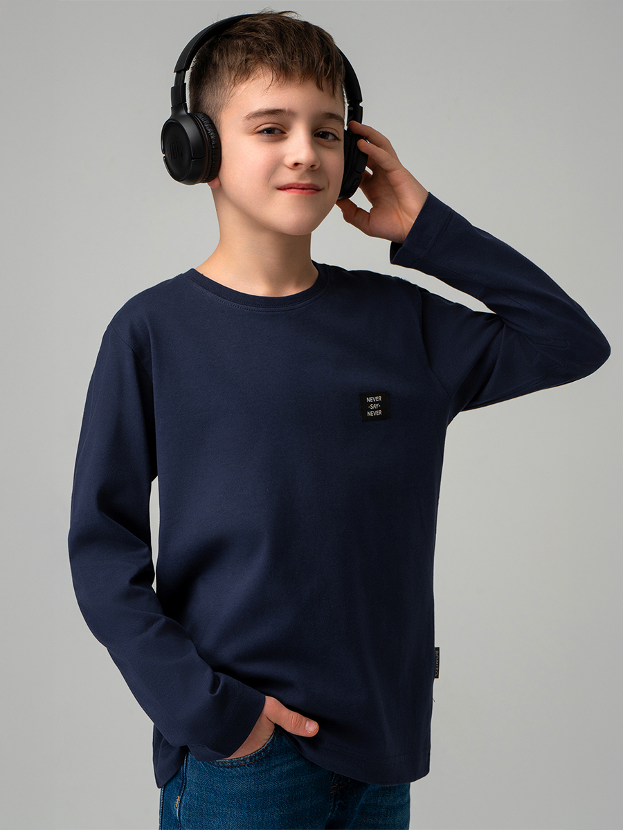 Лонгслив BONITO KIDS SS6096т.синий - фото 7