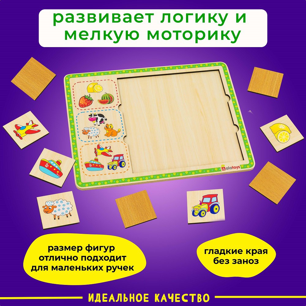 Игрушка Alatoys сортер Найди пару в ассортименте - фото 2
