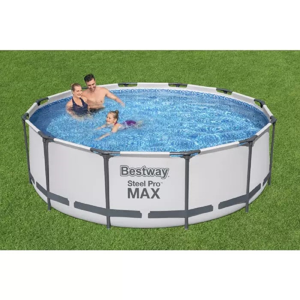 Бассейн каркасный Bestway 366х100 см Steel Pro Max фильтр-насос лестница 9150 л картридж - фото 8