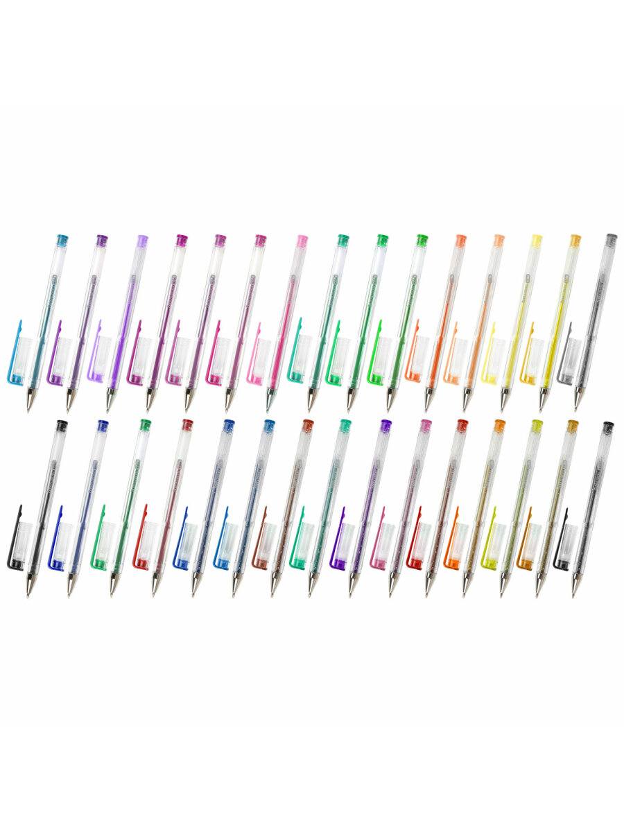 Ручка гелевая Brauberg 30 шт. - фото 10