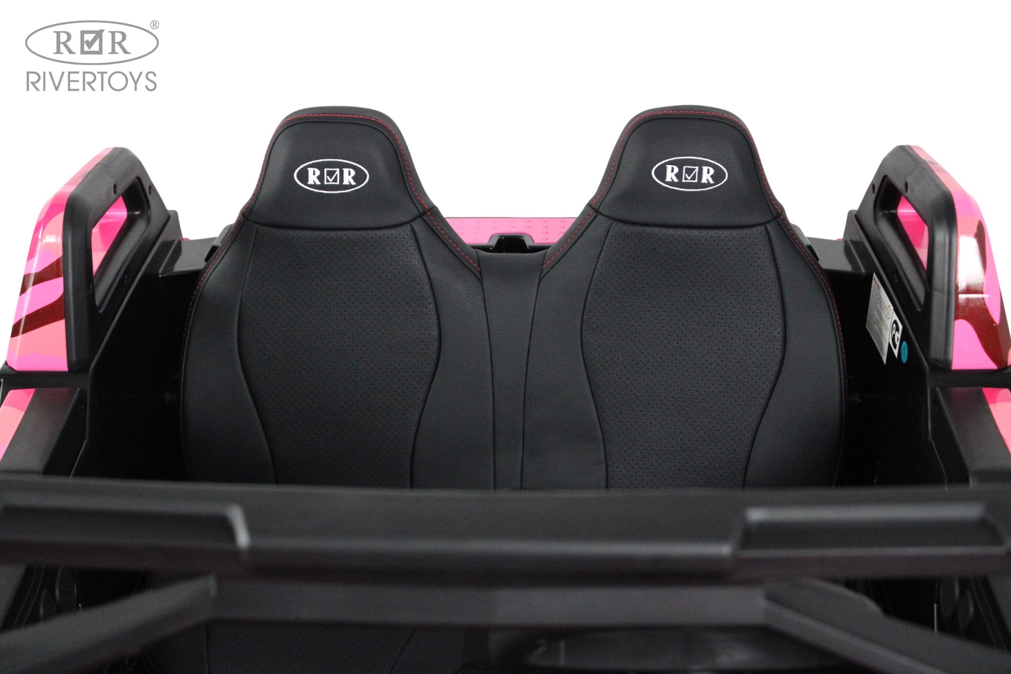 Электромобиль RIVERTOYS A707AA-LUX-NEW-PINK-CAMOUFLAGE С пультом ДУ - фото 10