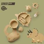 Набор посуды UNIX Kids для кормления Дино / Dino 9 предм.