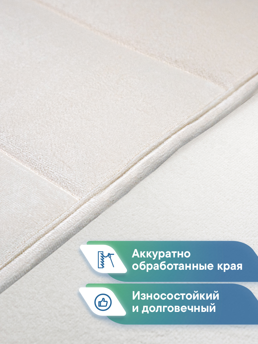 Набор ковриков для ванной и туалета VILINA 50х80 50х50 см Велюр - фото 4