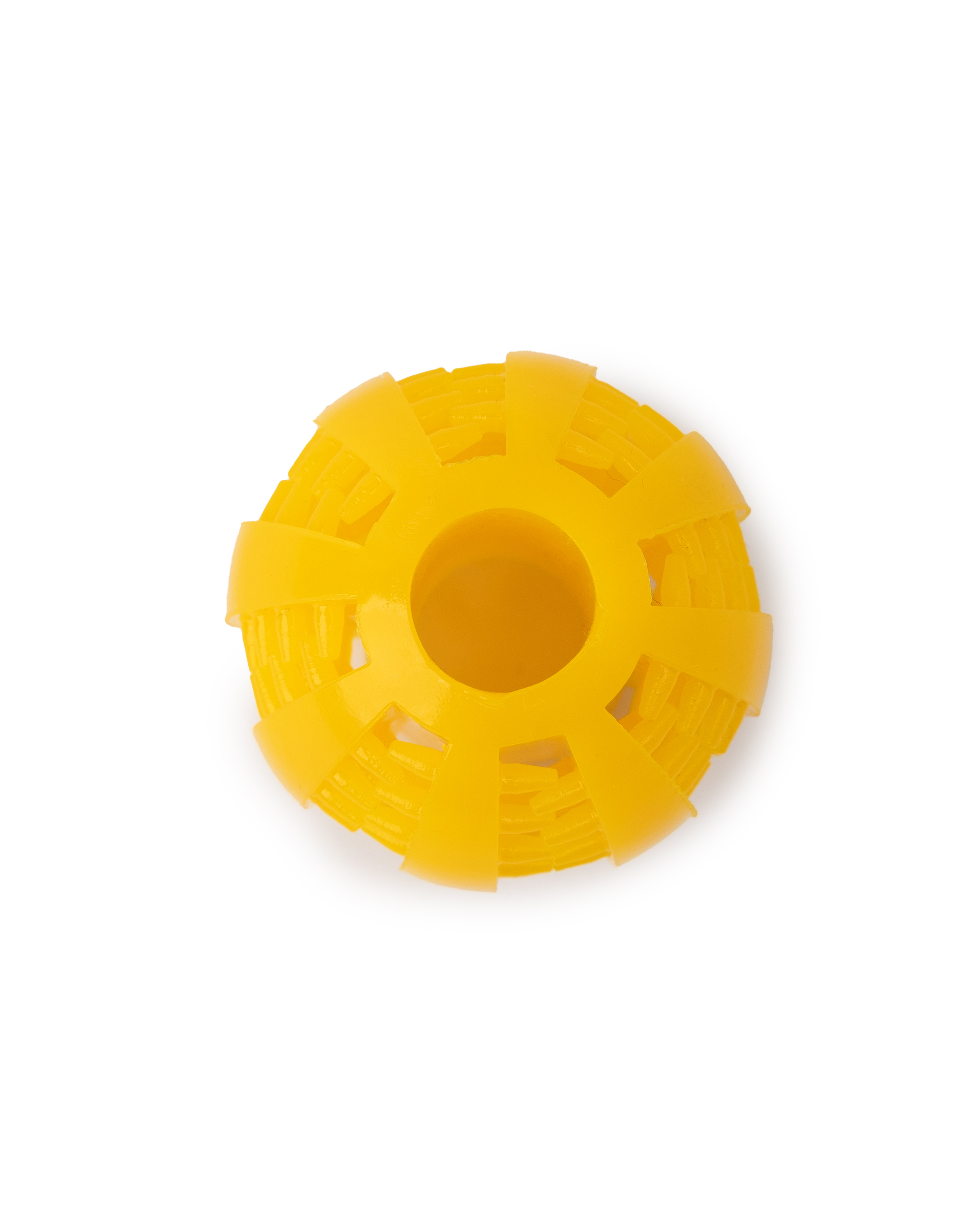 Игрушка для собак Barbaks Мяч-лакомка массажный малый с отверстиями для лакомств TPR 5см - фото 2