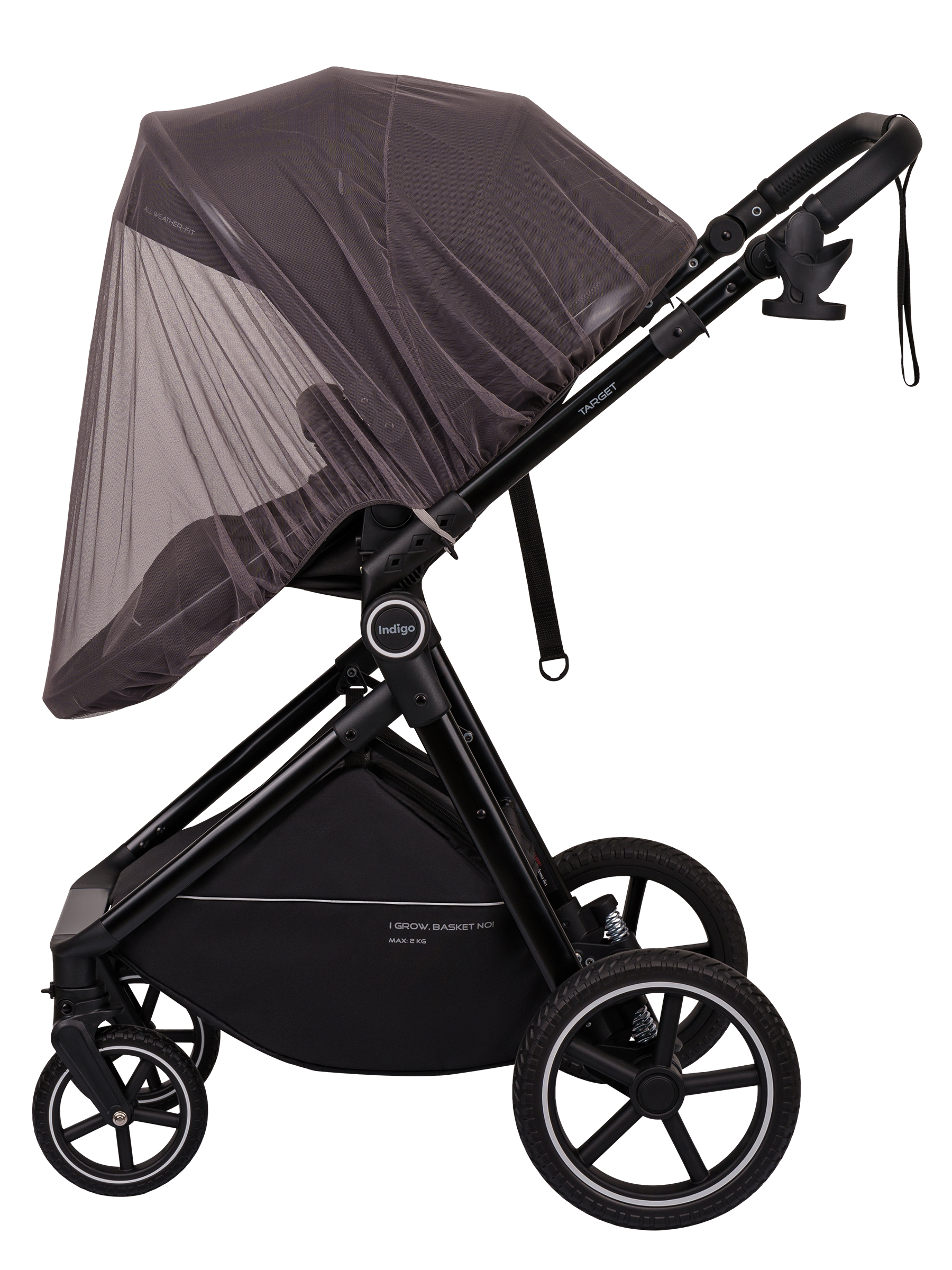 Коляска трансформер Indigo Target 3в1 черный - фото 30