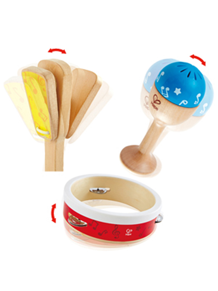 Игрушка музыкальная Hape бубен, маракас - фото 5