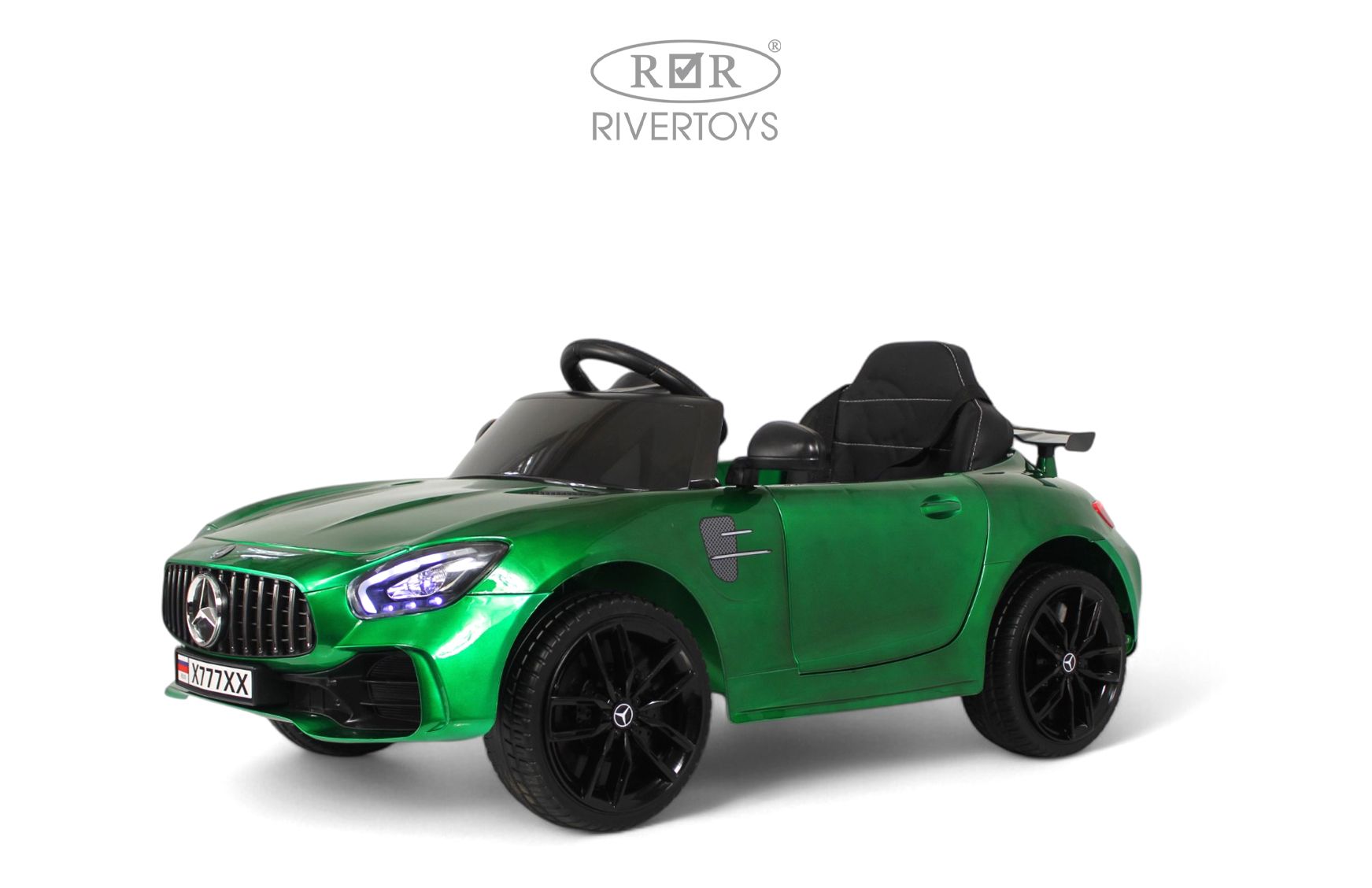 Электромобиль RIVERTOYS Mercedes X777XX-AMG-GREEN-GLANEC С пультом ДУ - фото 15