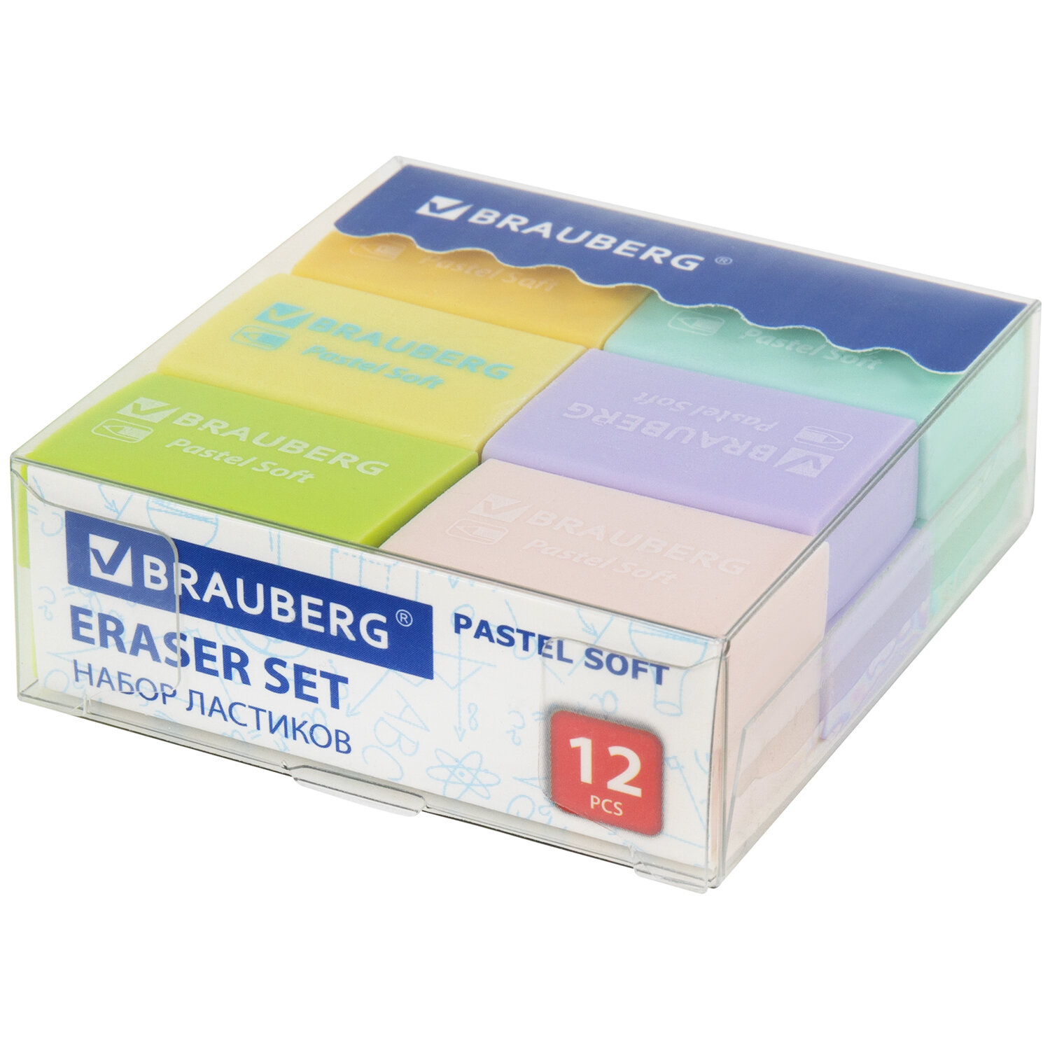 Ластик Brauberg Soft 12 шт. - фото 5