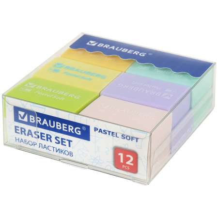 Ластик Brauberg Soft 12 шт.