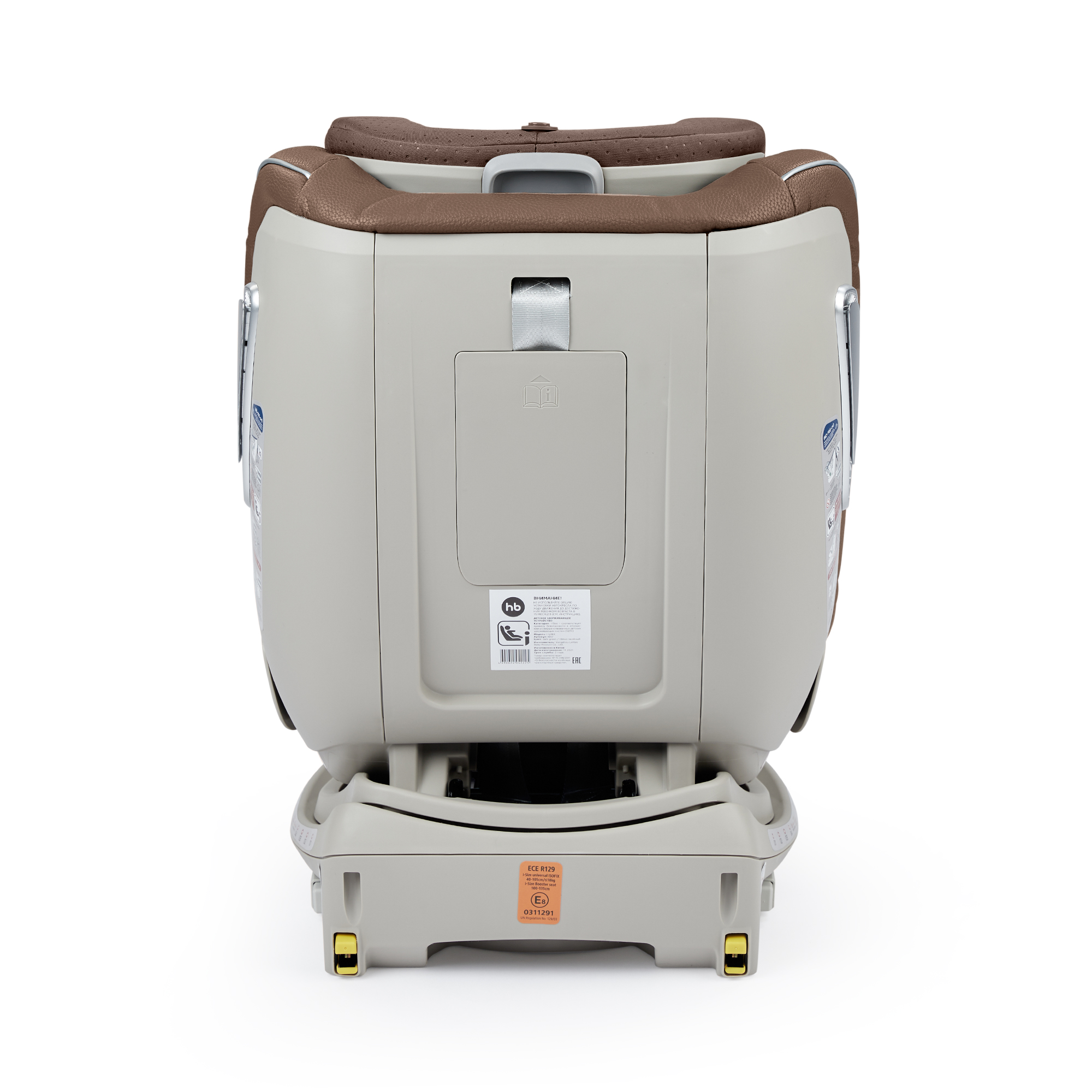 Автокресло Happy Baby I-Unix Isofix 0+/1/2/3 (0-36 кг) коричневый - фото 18
