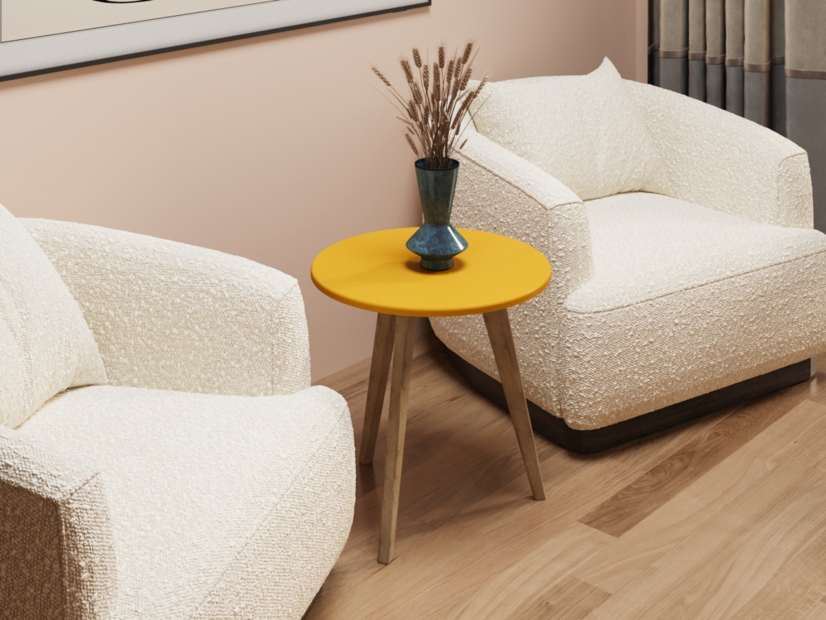 Стол журнальный SLINE Лайл Желтый - фото 7