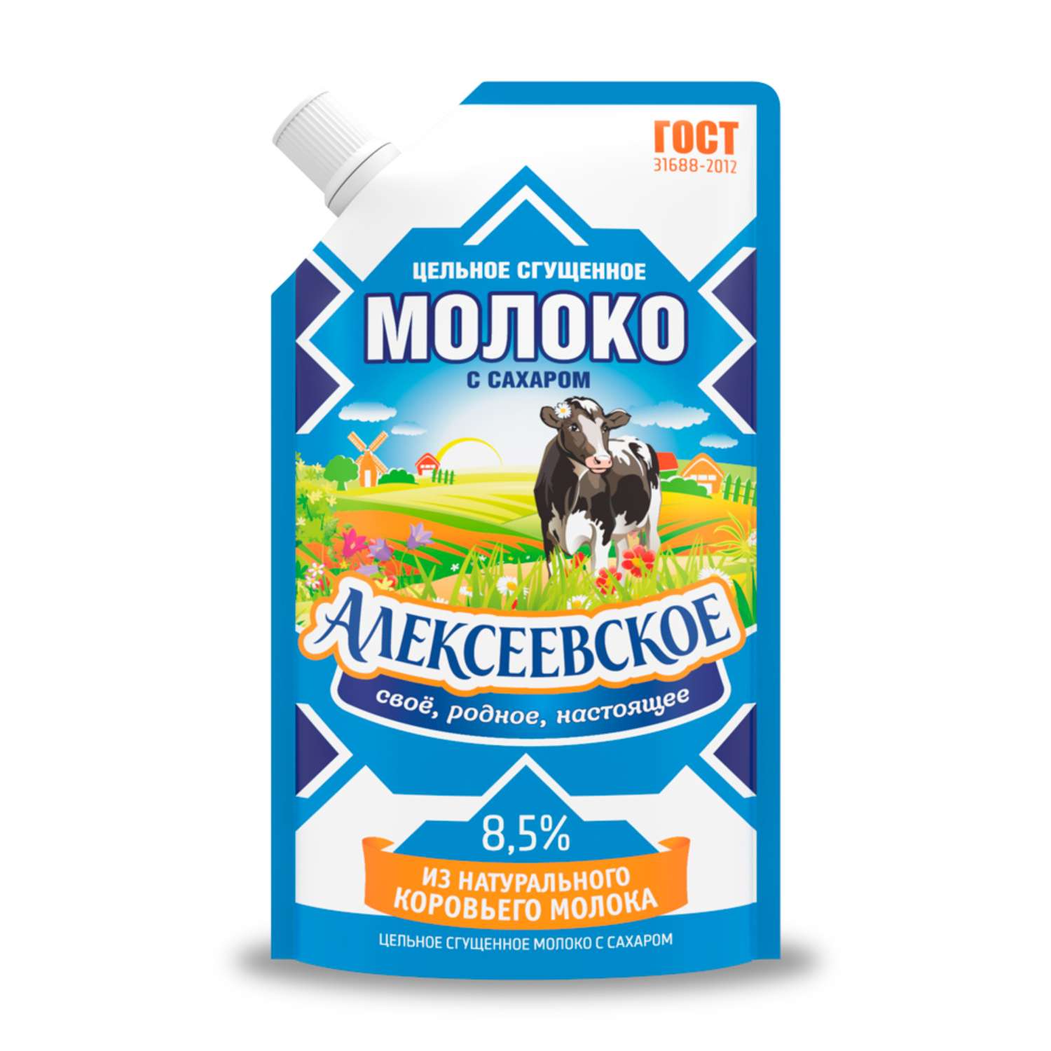 Молоко цельное сгущенное Алексеевское с сахаром 8.5% 270г - фото 1