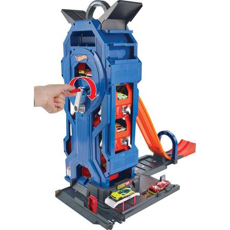 Гараж Hot Wheels Мега-гараж с лифтом, с пусковой установкой