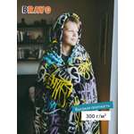 Покрывало BRAVO Граффити велсофт 150 x 200 см