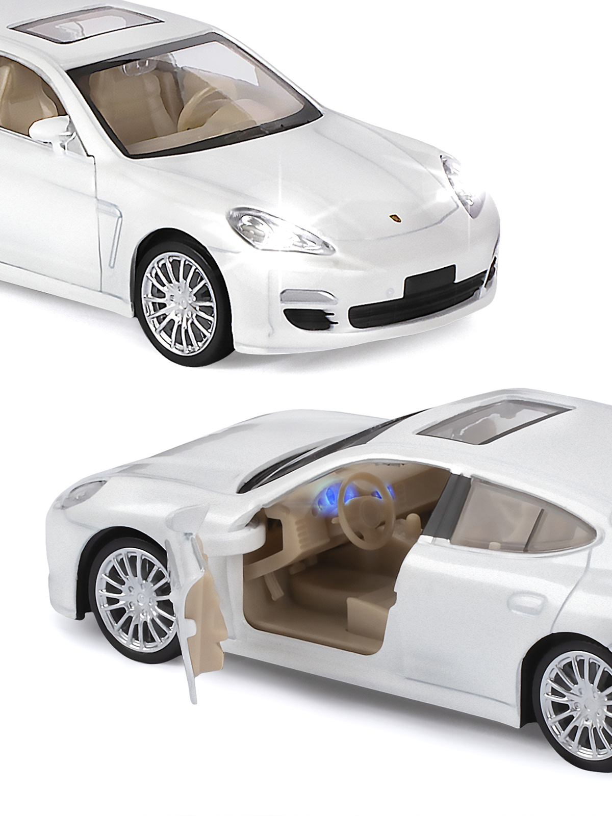 Автомобиль АВТОпанорама Porsche Panamera S 1:32 JB1251137 - фото 9