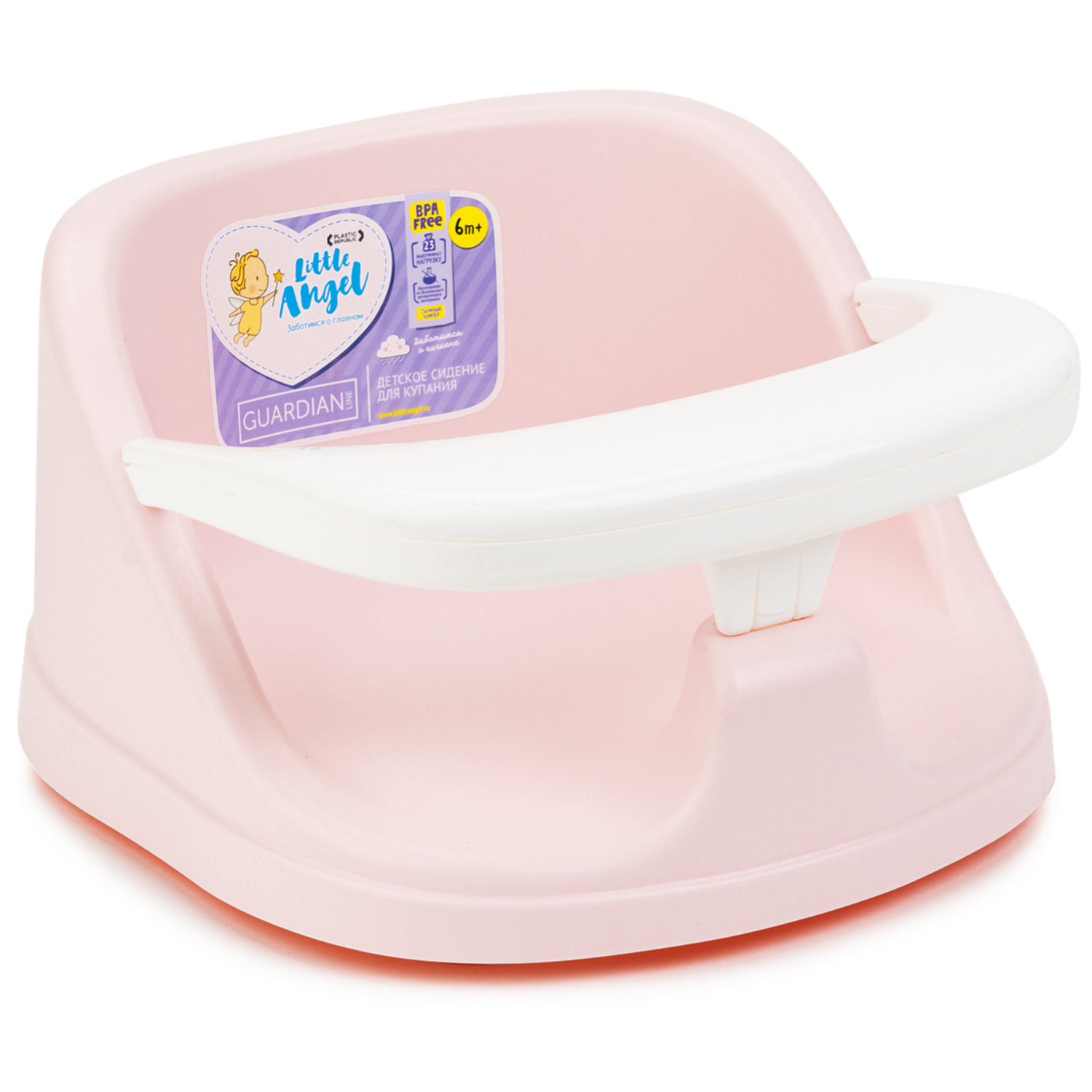 Сиденье для купания Little Angel Guardian розовый - фото 1