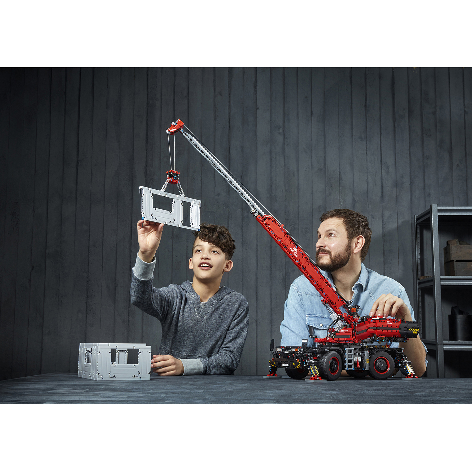 Конструктор LEGO Technic Подъёмный кран 4057 дет. - фото 63
