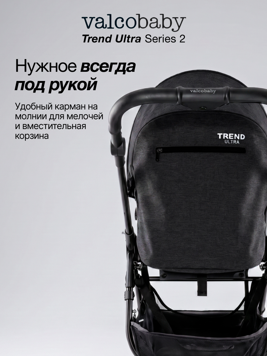 Коляска прогулочная Valco baby Trend Ultra серия 2 черный - фото 11