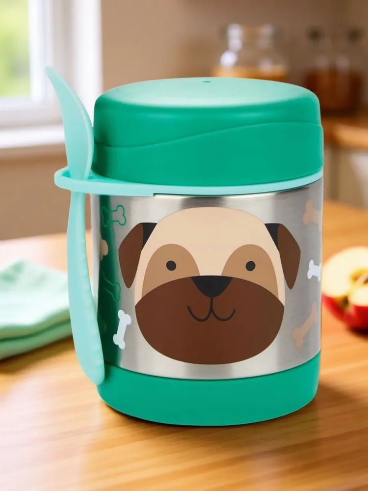 Термос Skip Hop со столовым прибором Мопс Престон - фото 1