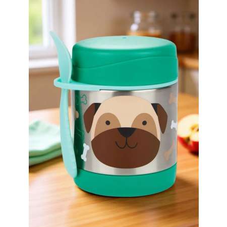 Термос Skip Hop со столовым прибором Мопс Престон