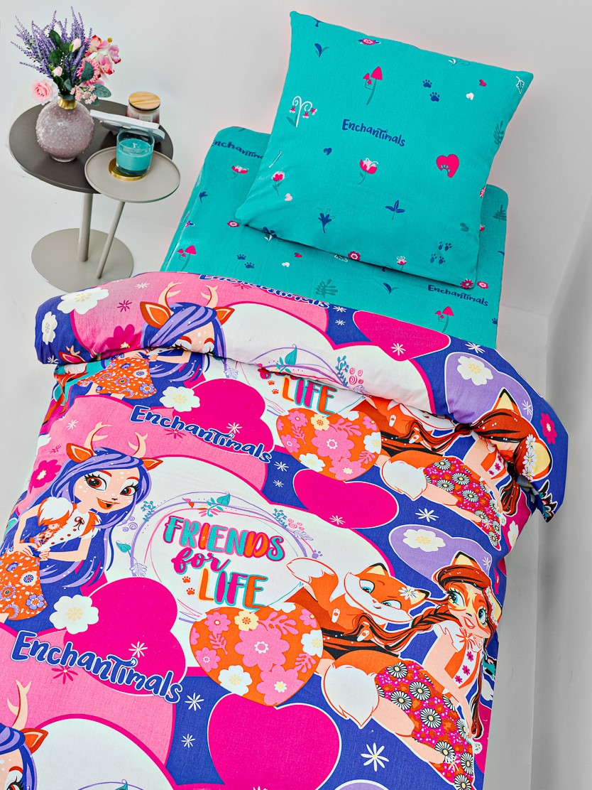 Комплект постельного белья Павлинка Enchantimals полутораспальный 3 предм. - фото 2