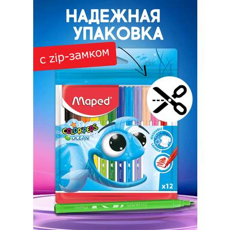Фломастеры MAPED 12 цв.