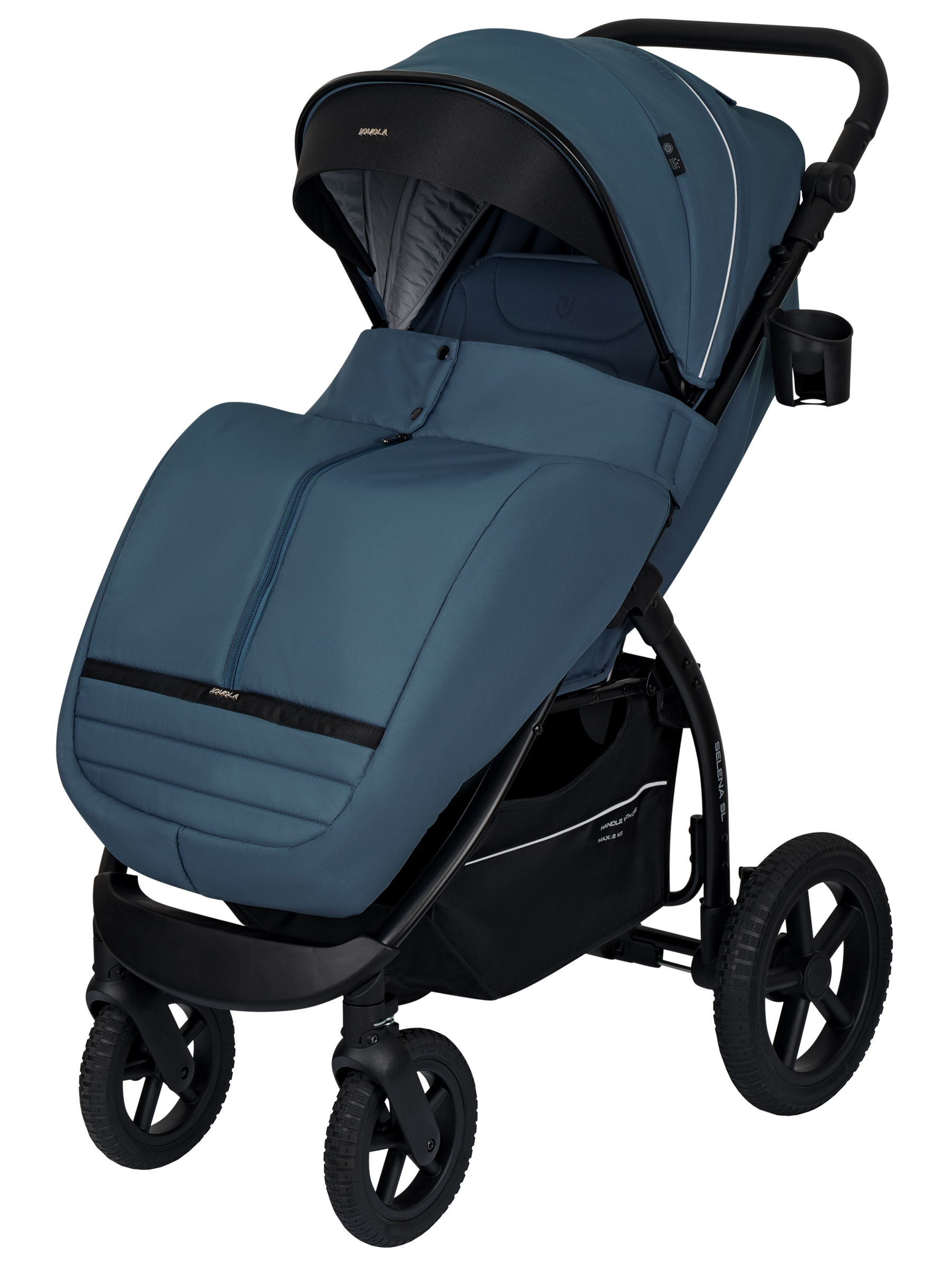 Коляска прогулочная JOVOLA Selena SL, всесезонная синий - фото 15