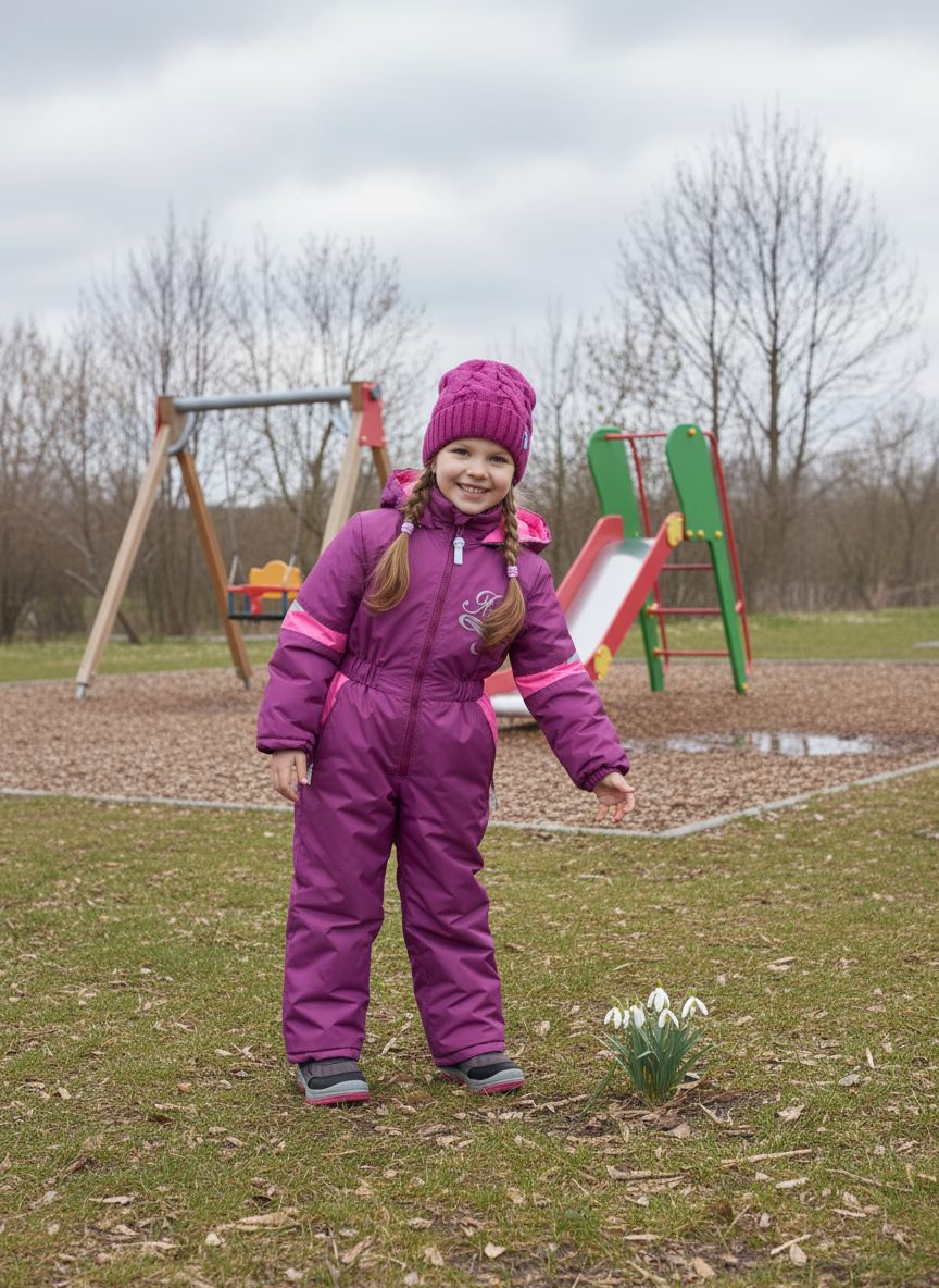 Комбинезон Arctic kids 30-041/2 фуксия розовый - фото 2