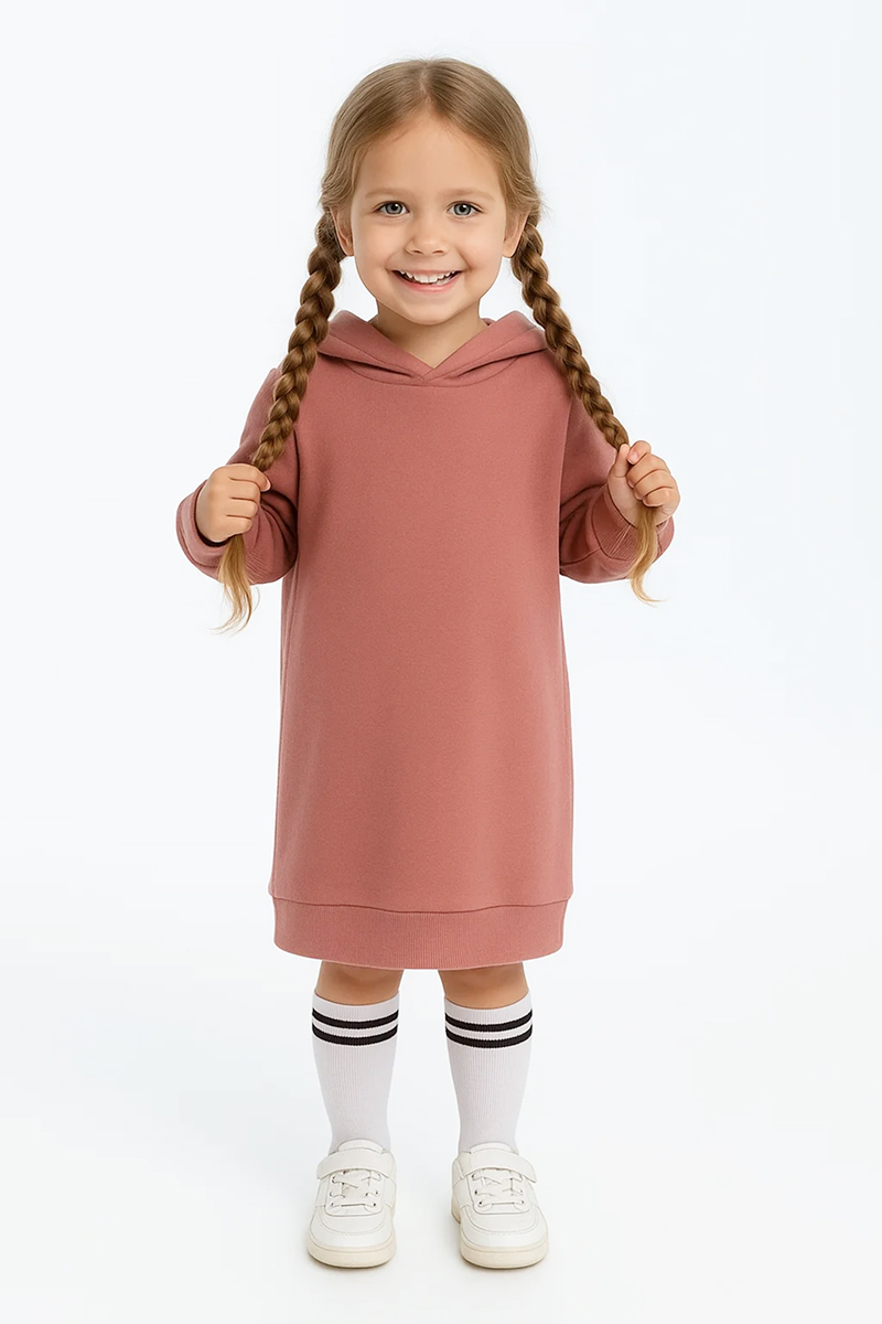 Худи-платье Эскимо у-12-2003пудра - фото 1