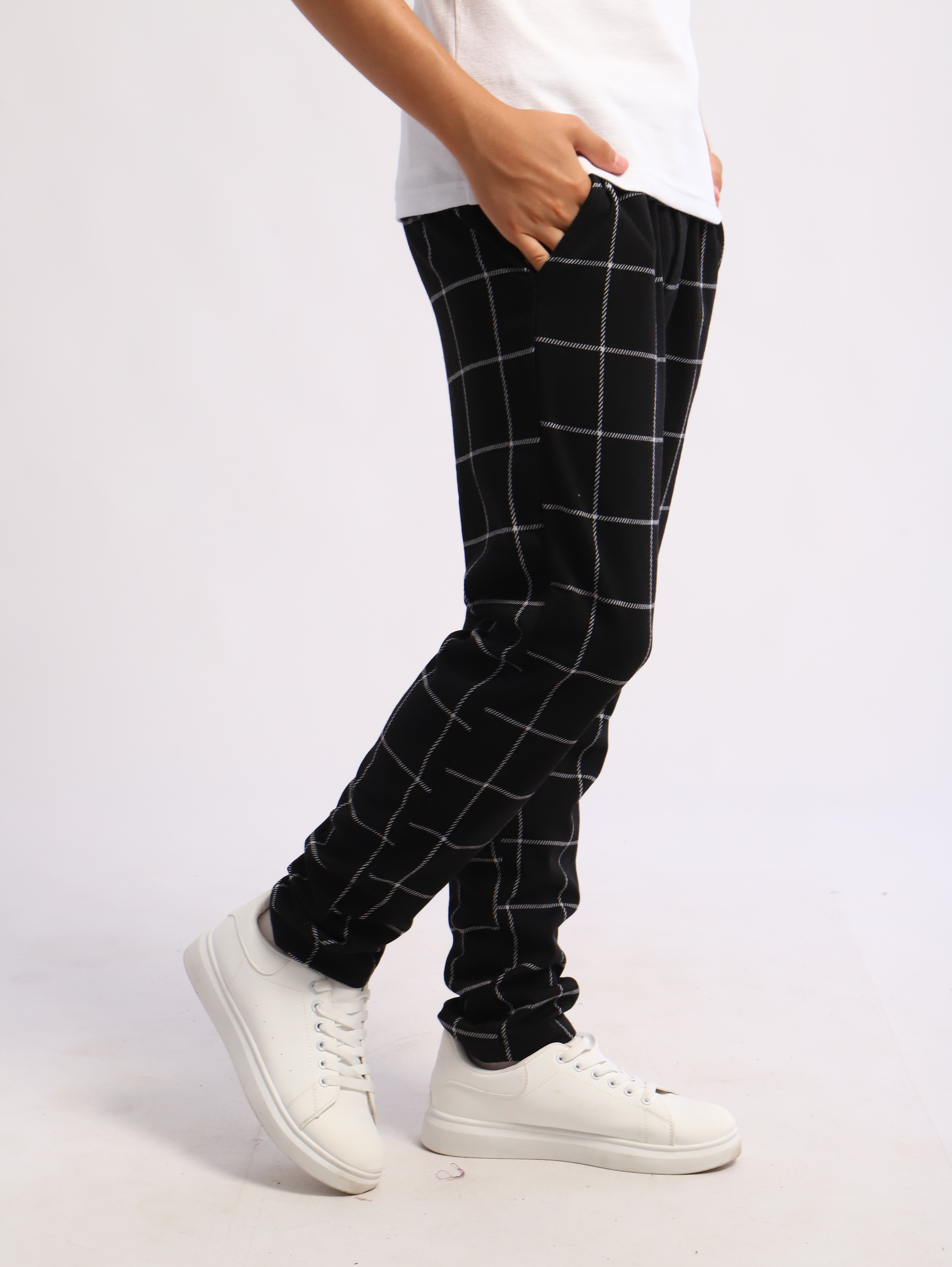 Брюки ЛАДОШКИ Брюки Вертикаль черная клетка - фото 4