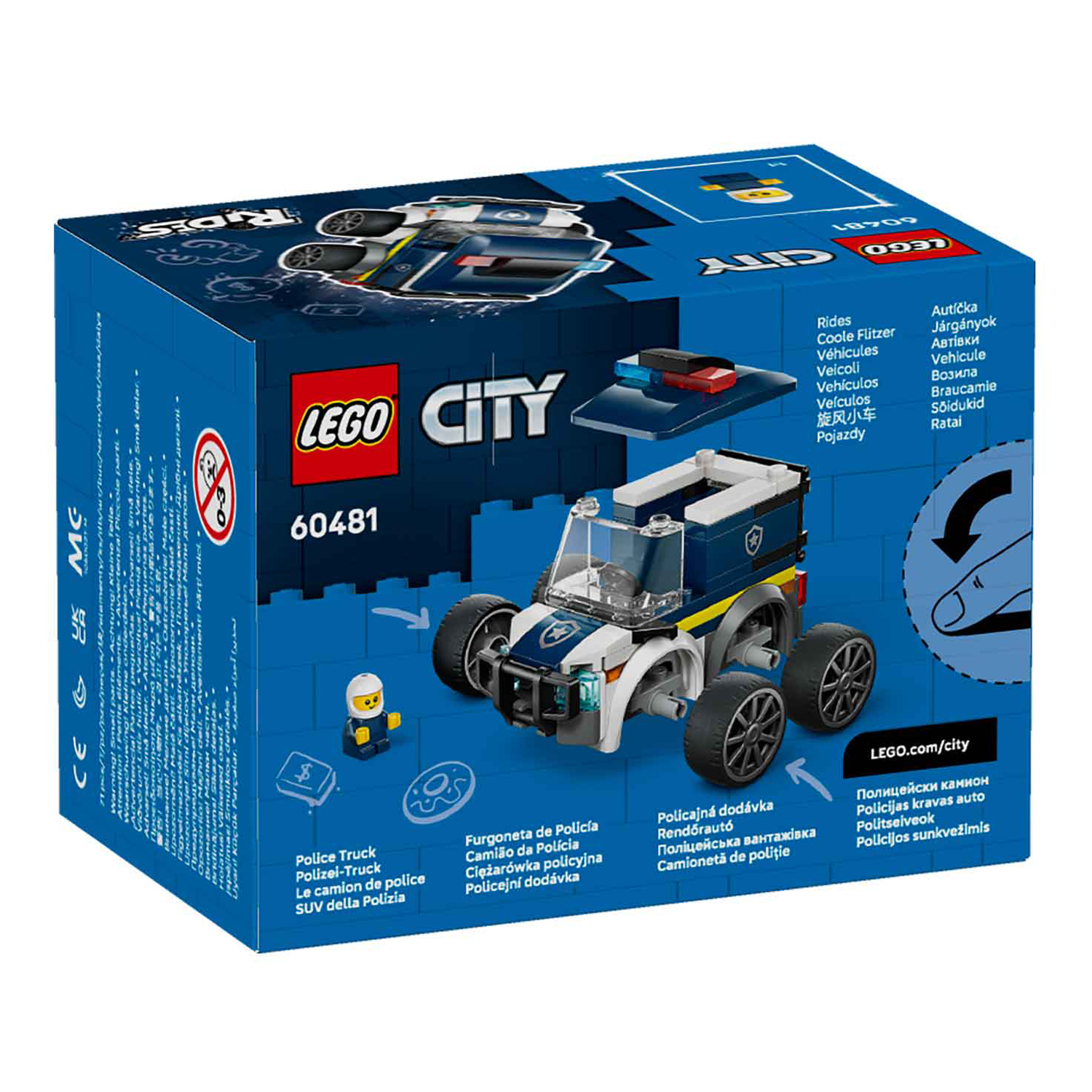 Конструктор LEGO City Полицейский-Грузовик 71 дет. - фото 3