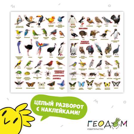 Комплект ГЕОДОМ Атласы с наклейками 3 шт