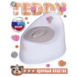 Горшок детский BabyCare Teddy белый-серый