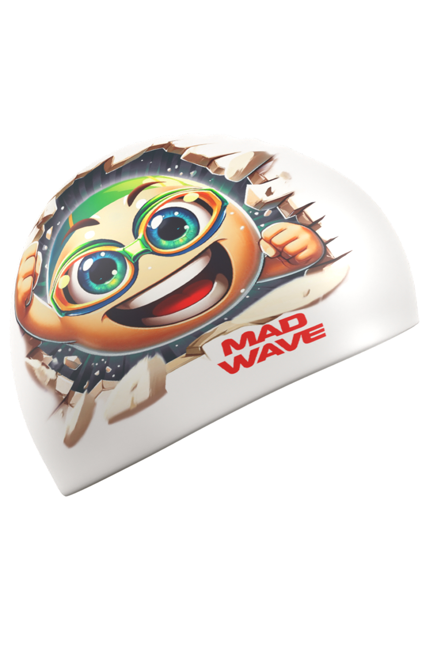 Шапочка в бассейн Mad Wave Smile HQ - фото 2