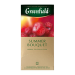 Чай Greenfield Summer Bouquet травяной с малиной в пакетиках 25штук
