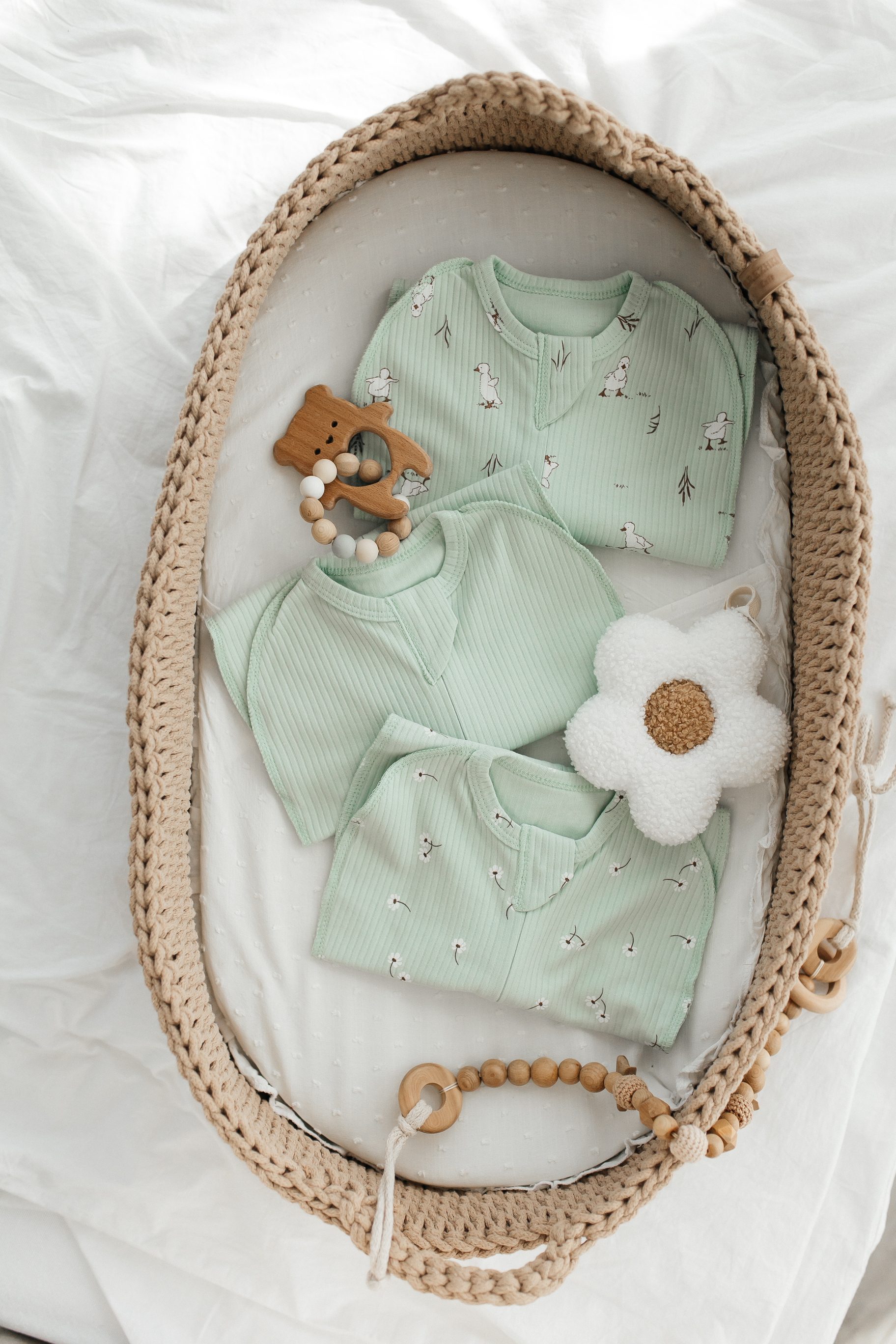 Конверт пеленальный (кокон) TOPOTUSHKI бирюзовый - фото 4