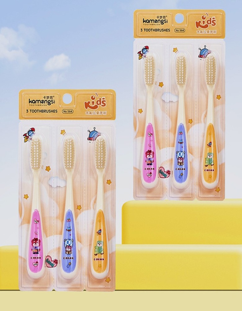 Зубная щетка классическая MIKOLIFE от 3 лет 3 шт. - фото 5