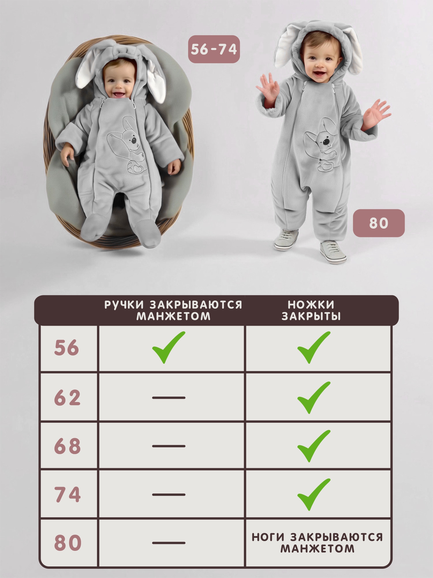 Комбинезон утепленный СОННЫЙ ГНОМИК 2408/50 - фото 13