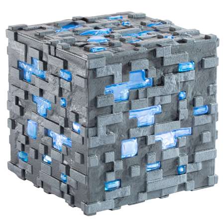 Настольный светильник-ночник Minecraft Светодиодный 3D в виде блока алмазной руды