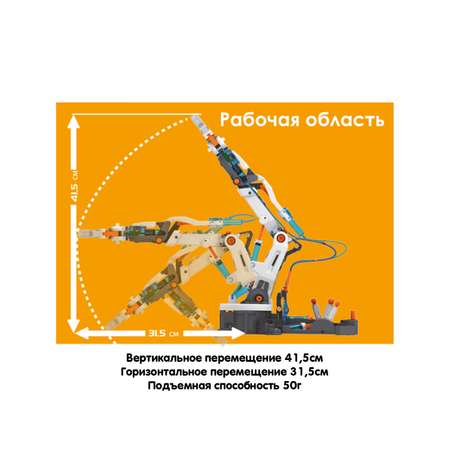Конструктор Bondibon Гидравлический Робот рука сборная игровая модель
