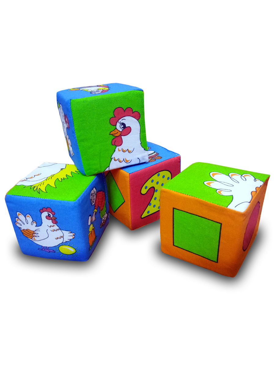 Игрушка Учитель кубики Курочка "Ряба" - фото 2