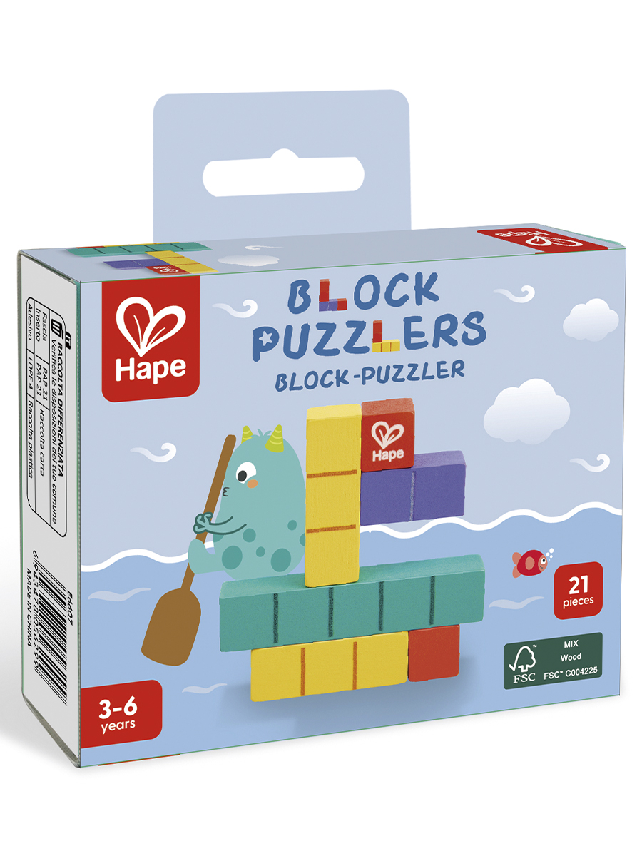 Конструктор Hape набор "Самый умный" кубики деревянный - фото 2