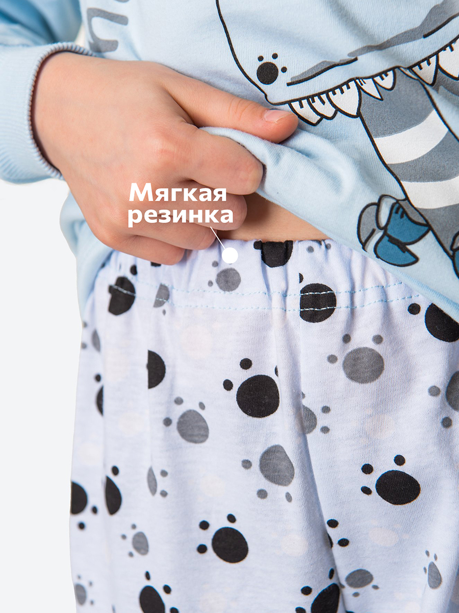 Пижама HappyFox HFLUN839дино.голубой - фото 3