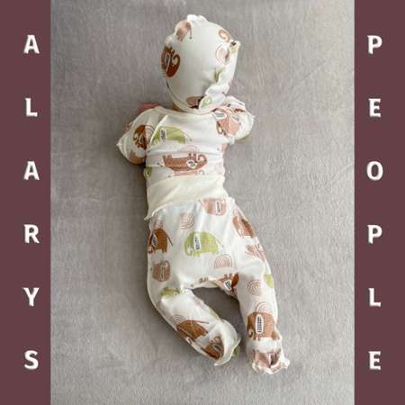 Распашонка с ползунками и чепчиком ALARYSPEOPLE