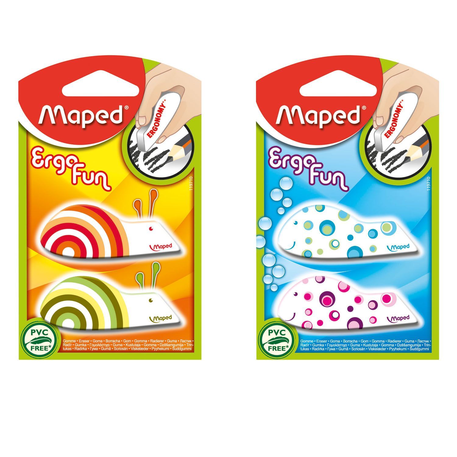 Ластик MAPED 2 шт. в ассортименте - фото 2