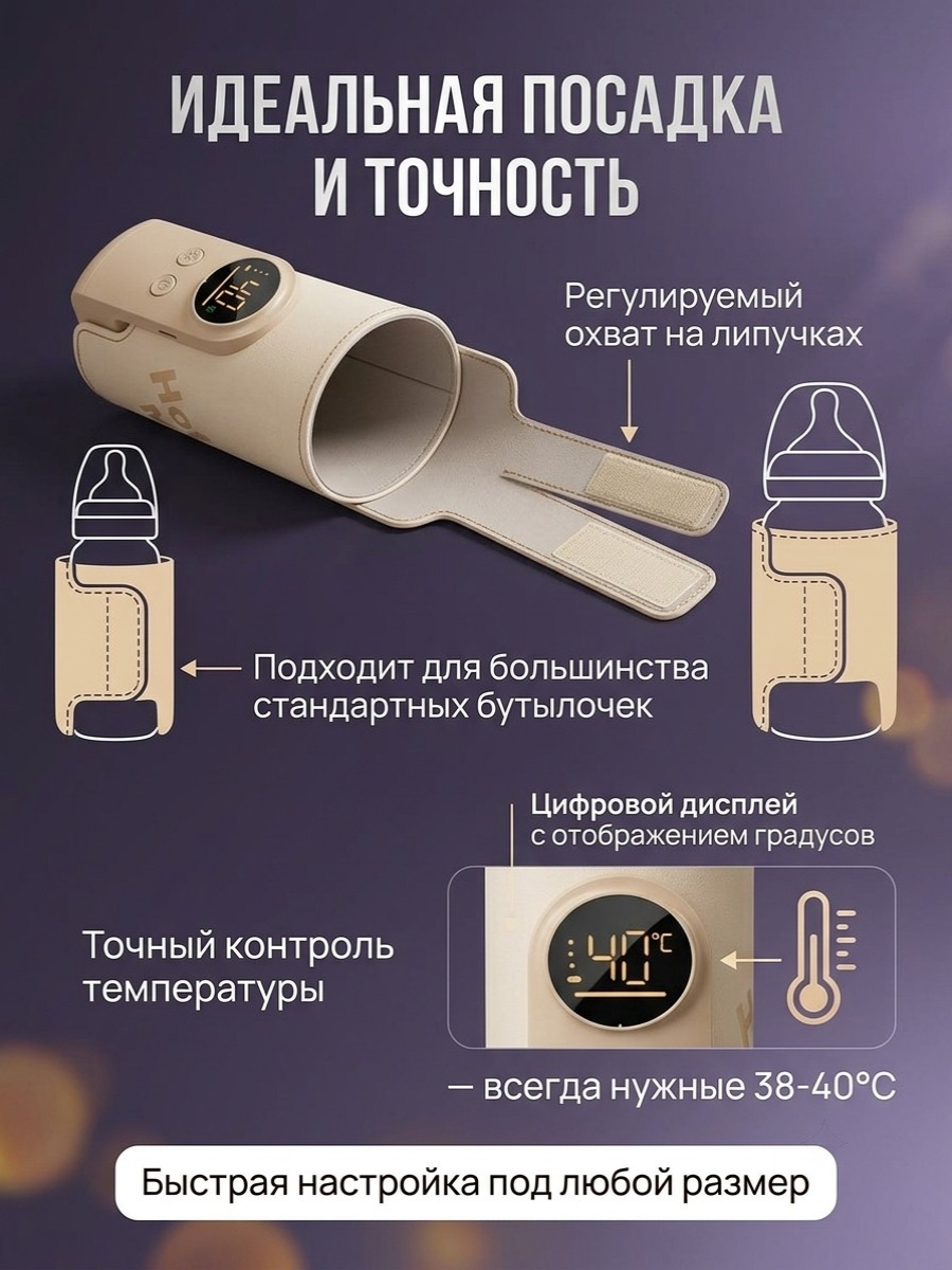 Подогреватель ТОТОША портативный для бутылочек автомобильный - фото 3
